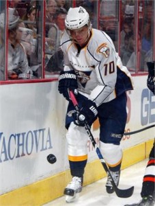 Martin Erat's quest for a third-straight 57-point season fell short due to a broken leg...