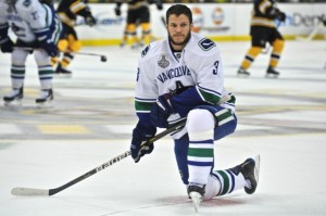 Kevin Bieksa: JUN 06 Stanley Cup Finals - Game 3 - Canucks at Bruins Kevin Bieksa Canucks