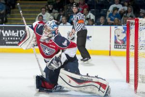 (Marissa Baecker/shootthebreeze.ca) Ti-City Americans goaltender Eric Comrie is vying for the backup job with Team Canada and can help his cause with a stellar performance in the Super Series.